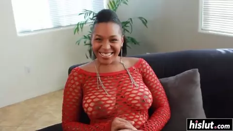 Big tits ebony slut masturbates sensually