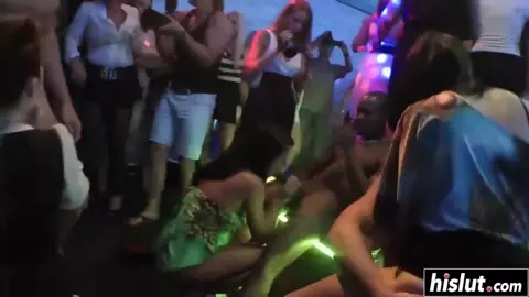 Horny girls at the club get fucked