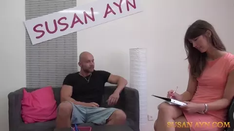 Susan Ayn - Casting Of A Muscular Guy