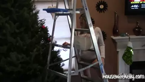 HouseWifeKelly - Fucking around the Christmas Tree