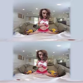 Vr 360 - Cute Cheerleader Stevie Grey Gets Her Pussy Po