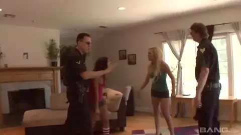 Samantha Sin And Ashli Orion Get Fucked By Cops