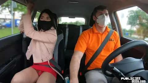 European student driver publicly fucking her instructor