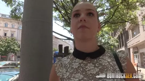 Eva Briancon gets Fingered in the Public Sex Truck in HD