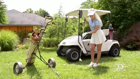 ndless outdoor fucking with golf instructor makes Candee Licious cum hard