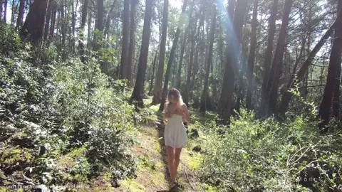 Stranger Sucks My Cock in a Public Forest!!She Gets Dow